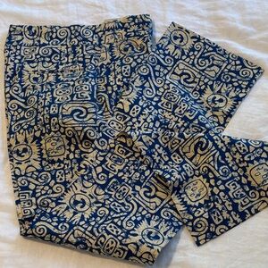 Men’s Batik- Print cotton slacks NEW Vintage! Jay-Bonair Jaymar Men’s 30 Woman 6